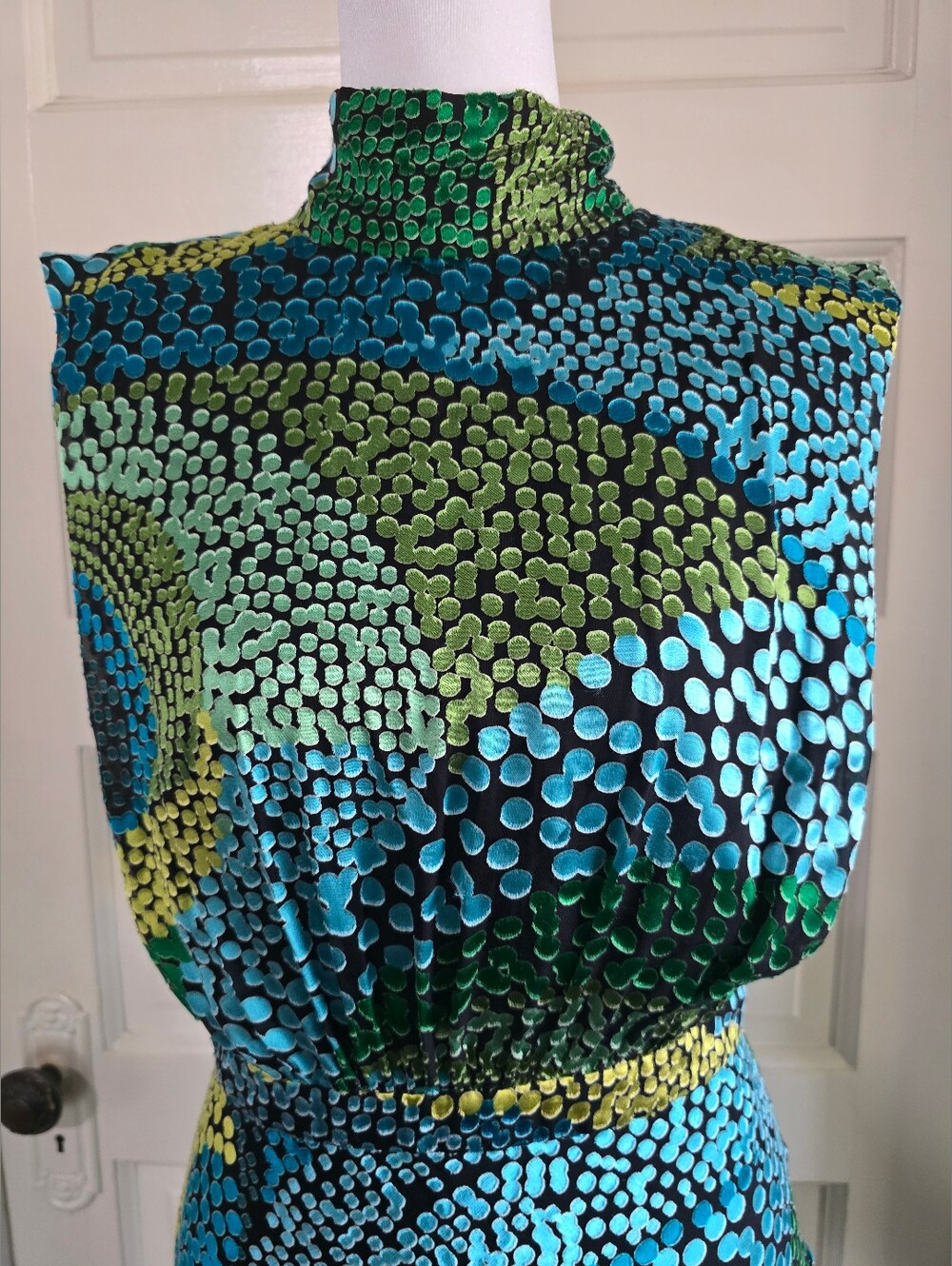 Saloni Fleur Dot Print Dress - Picture 5 of 13